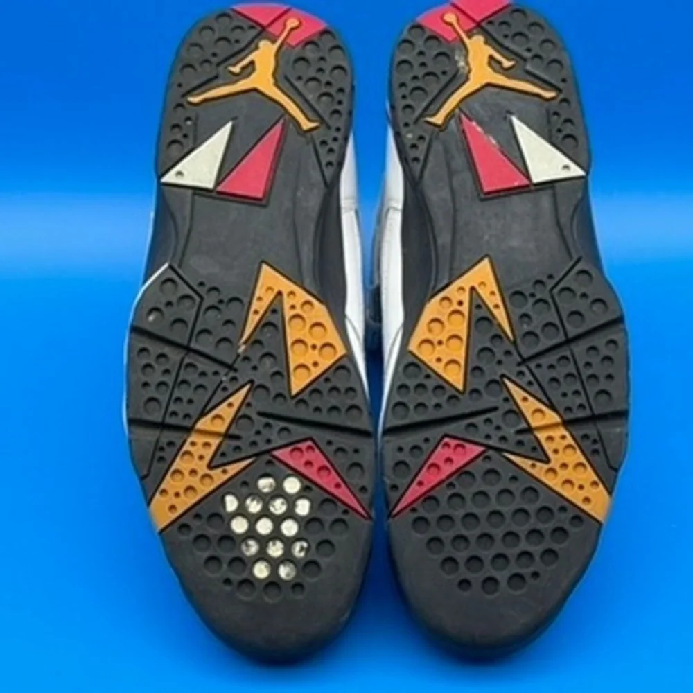 Jordan 7 Retro Cardinal White Red Gold CU9307-106 Size 10.5 12W